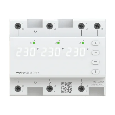 Реле напряжения Welrok D6-50